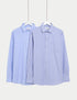 Marks & Spencer "2pk Regular Fit Easy Iron Striped Shirts"